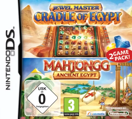 2 Games in 1 - Jewel Master - Cradle of Egypt + Mahjongg - Ancient Egypt (Europe) (En,Fr,De,Es,It,Nl)